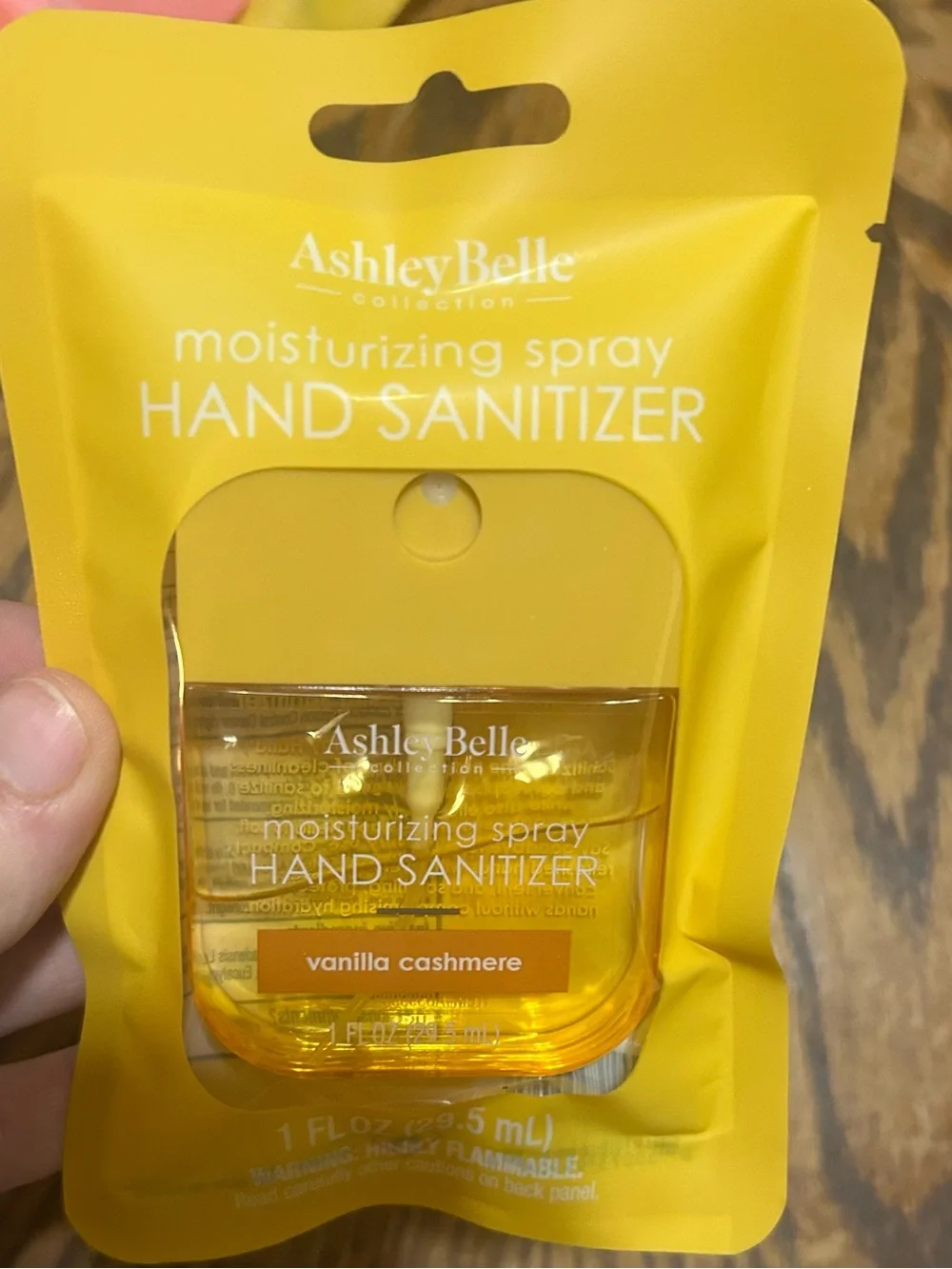 (3/$20) - Moisturizing Spray Hand Sanitizer - Yellow (Vanilla Cashmere)